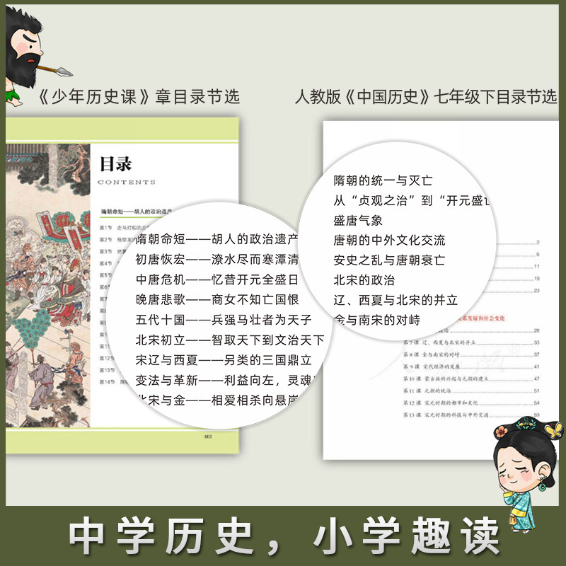 少年历史课全12册写给小学生的中国历史8-15岁先秦到西汉东汉至隋朝五代宋金西夏元朝和明清青少年课外书少年读历类阅读书籍畅销书