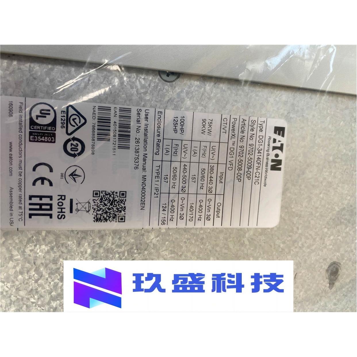 EATON伊顿穆勒DG1-34140FN-C21C变频器原装正品 带原包装 需议价 - 图0