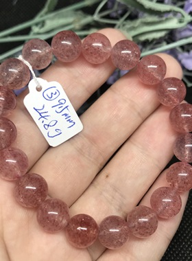 天然草莓晶手链草莓女