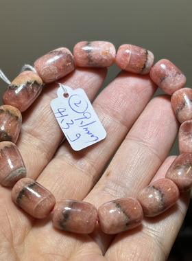 天然红纹石桶珠路路通手串红纹石手串桃花旺夫女一物一图