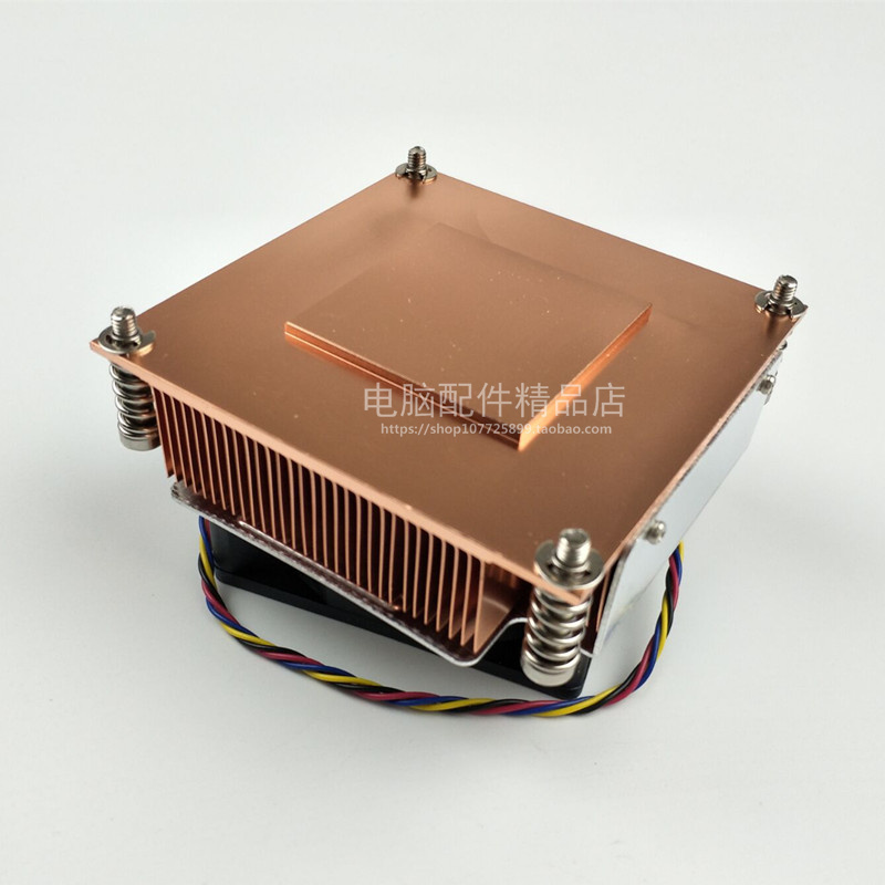金钱豹纯铜2u 1155 1366 2011针服务器下压式CPU散热器电脑风扇-图1