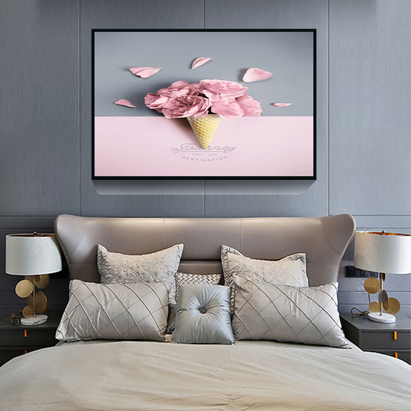 卧室床头装饰画温馨房间挂画现代简约背景墙北欧ins风格房间壁画 - 图2