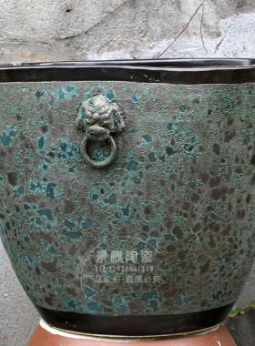 大水缸中式复古庭院装饰粗陶花盆