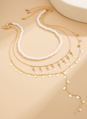 欧美时尚个性小众设计感锁骨链