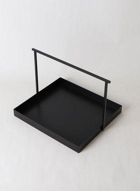 吉祥方形铁艺托盘书卷组合摆件样板房展厅会所茶几茶室软装摆件