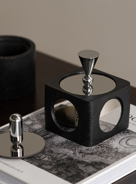 侘寂风氛围感香薰扩香器样板间桌面陈设创意抽象浴室软装饰品摆件