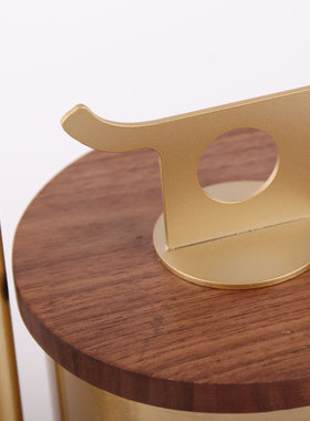 现代新中式金属提盒摆件样板房售楼处客厅博古架收纳提篮软装饰品