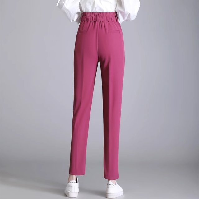 Tall women's suit pants spring and summer casual cigarette pants