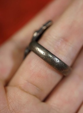 藏式天铁托甲摩藏式手工古朴戒指