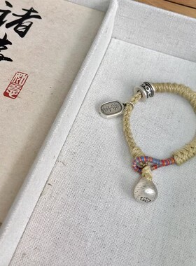 复古手工编织暴富小钱袋手绳男女