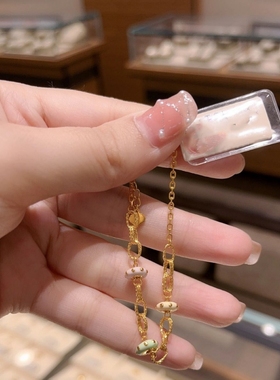 小红书同款古法珐琅彩甜甜圈黄金