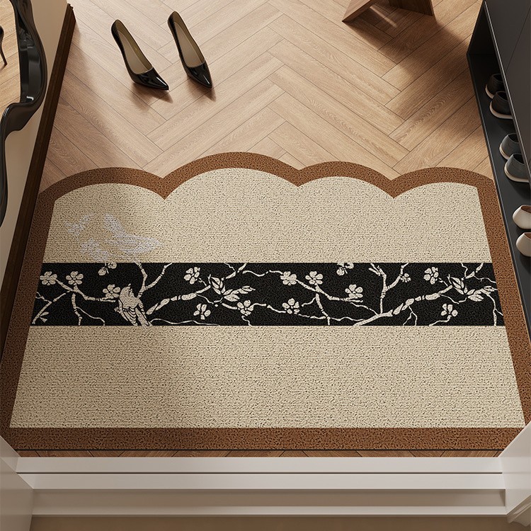 中古风地垫入户门垫进门门口地毯耐脏丝圈法式复古高级感防滑脚垫 - 图1