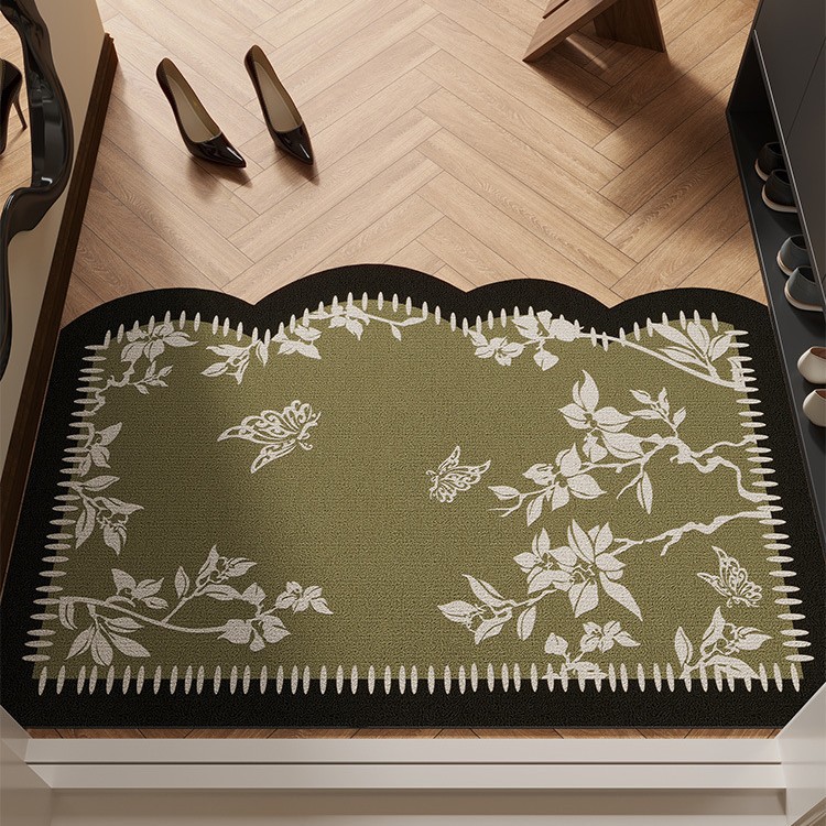 中古风地垫入户门垫进门门口地毯耐脏丝圈法式复古高级感防滑脚垫 - 图2