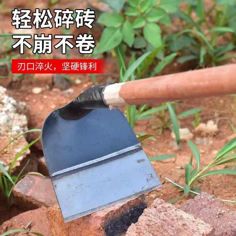 新一代农用长柄锄草神器锄地除草专用全钢加厚农具户外挖土种菜锄 - 图2