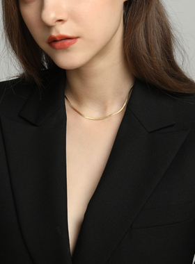 纯银金色冷淡风小众轻奢蛇骨链