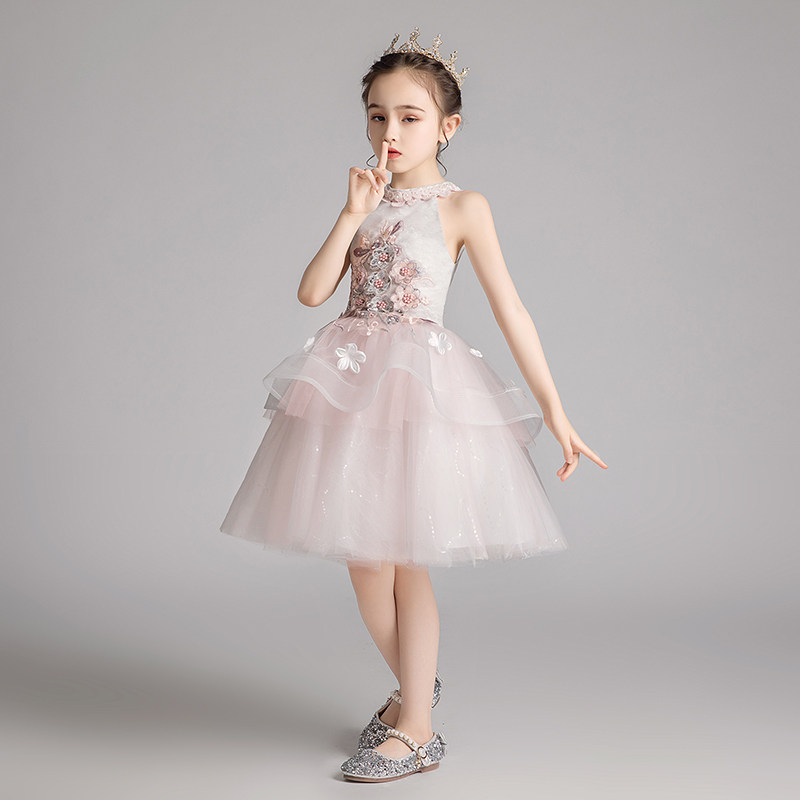 公主裙女童小女孩花童婚纱礼服主持人儿童钢琴演出服表演短款夏季,淘宝优惠券,粉丝福利购,淘宝优惠卷