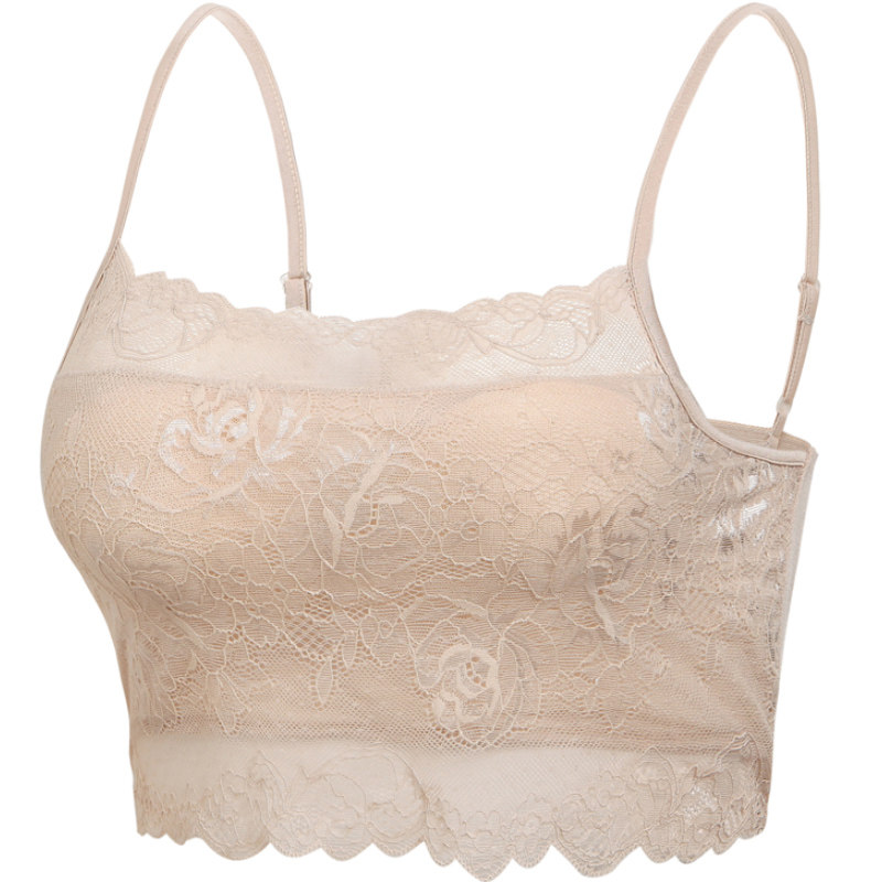 真丝美背显小打底防曝光走光裹胸 查米抹胸