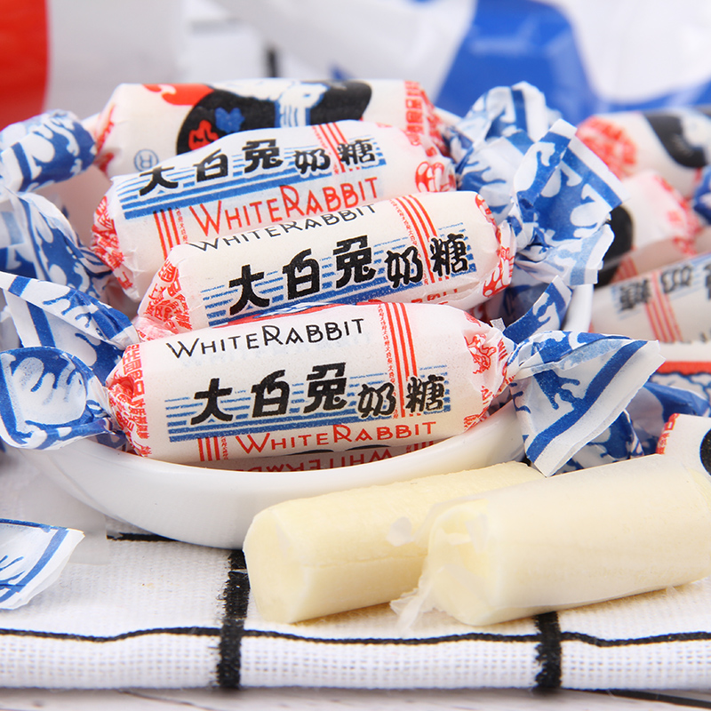 踞浒发食品专营店上海特产冠生园大白兔原味奶糖结婚庆喜糖果牛奶休闲零食散装生日3