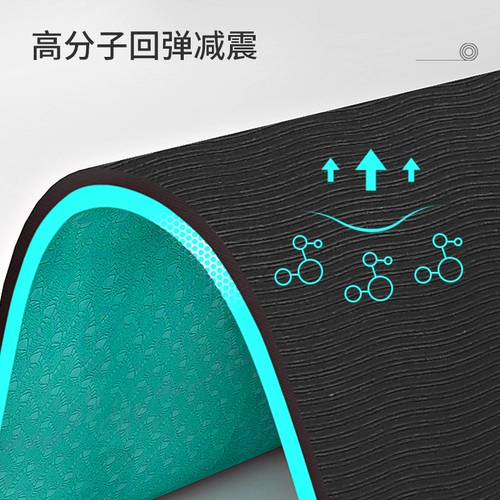 Мужской коврик для йоги, стельки для спортзала для домашнего использования, тонкий нескользящий беззвучный спортивный амортизирующий ковер, подходит для начинающих