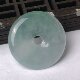 Myanmar natural grade A jadeite safety buckle pendant