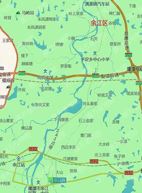 2026年鹰潭市地图行政交通线路分布防水贴图街道