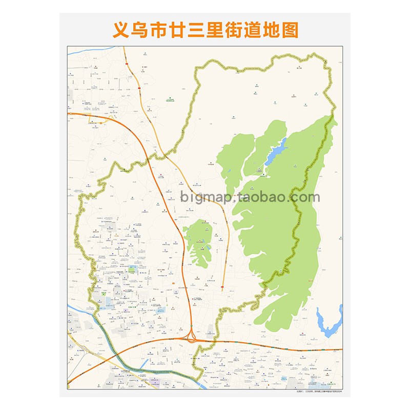 义乌市廿三里街道地图 2022路线定制区县城市交通区域划分贴图 - 图3