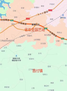 2026年樟树市地图行政交通线路分布防水贴图街道