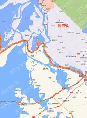 2026年上饶市余干县地图行政交通线路分布防水贴图街道