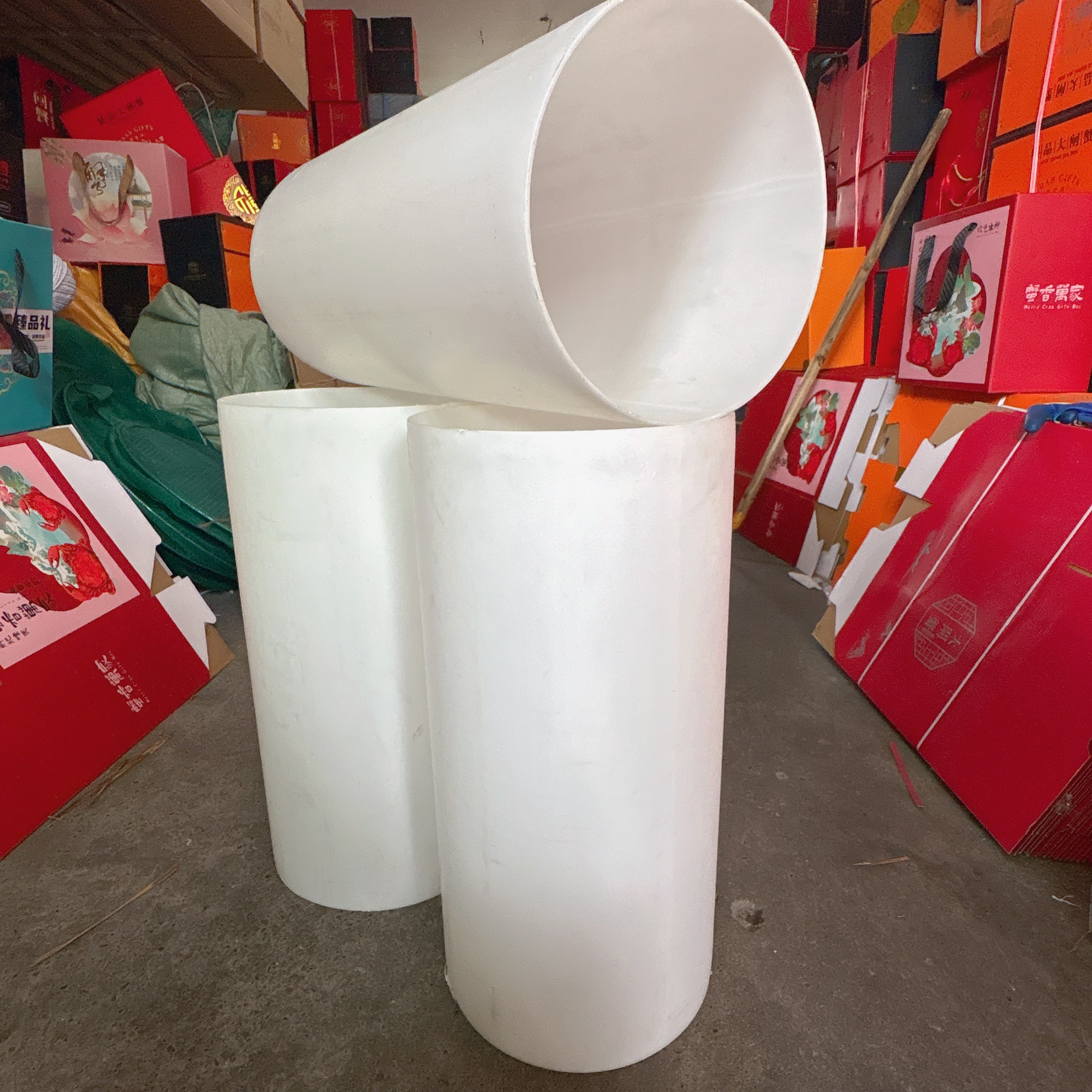 螃蟹分拣桶无底PE牛筋桶套袋桶河蟹大闸蟹水产套筒套桶装袋工具 - 图1