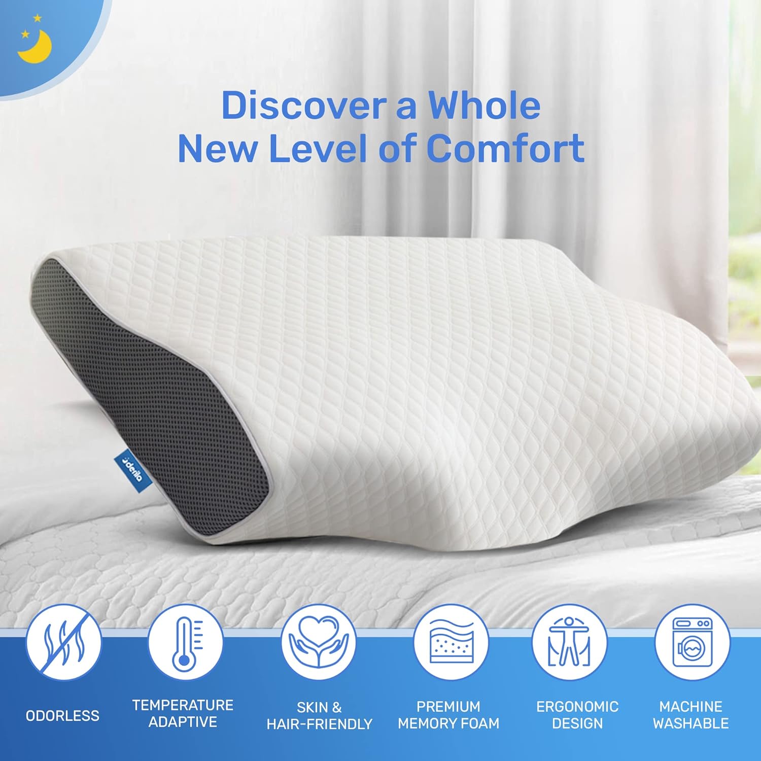 Cervical Anti Snore Pillows for Sleeping Neck Pain Relief 枕 - 图1