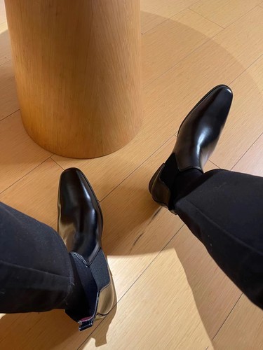 Leather Formal Chelsea Boots For Men Winter Warm Shoes 38-45 - 图0