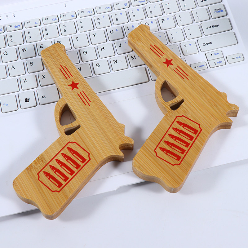 竹制手枪玩具模型嘎子同款道具枪木质90后童年怀旧儿童玩具礼物_虎窝淘