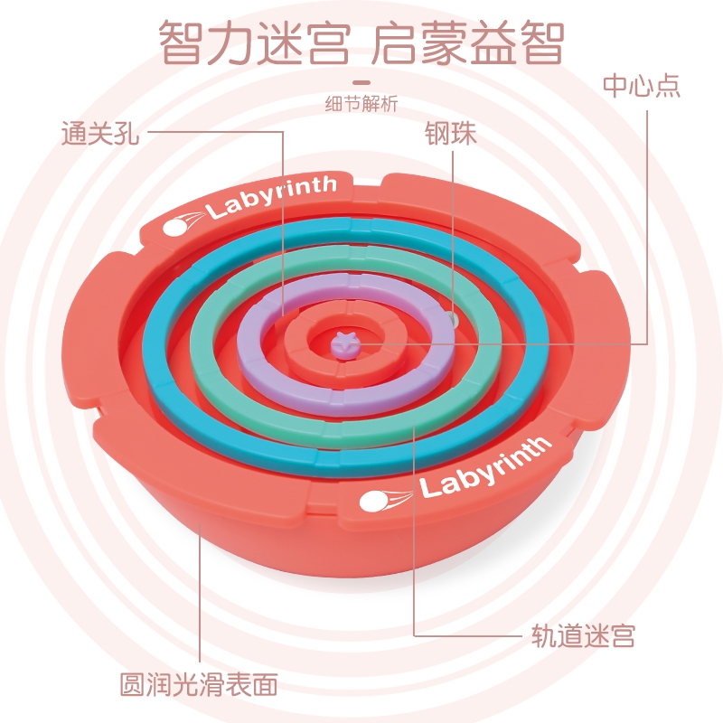 半圆平衡迷宫球玩具儿童专注力训练宝宝早教智力开发滚珠走珠益智 - 图1