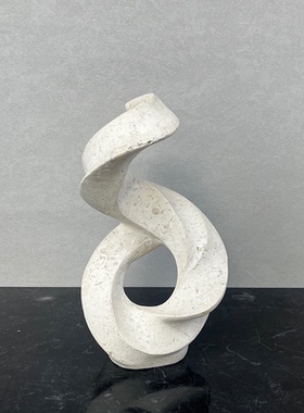 现代简约天然大理石创意小雕塑摆件样板间售楼处高端石材马摆件