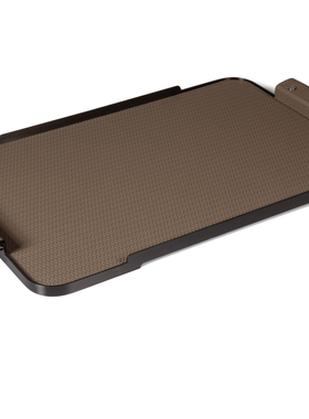 现代轻奢简约意式创意皮革托盘天然马毛收纳盒样板间售楼处装饰品