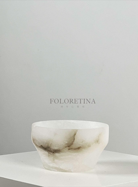 现代轻奢简约进口西班牙云石果盘托盘样板间茶几天然石材收纳盘