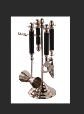 中古风复古风印度进口黄铜开酒器组合摆件样板间售楼处酒吧区饰品