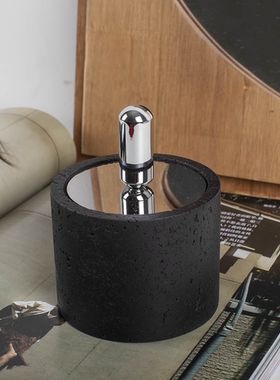 莱丽尔天然洞石扩香器格拉穆错位无火精油香熏卢登铬色扩香器摆设