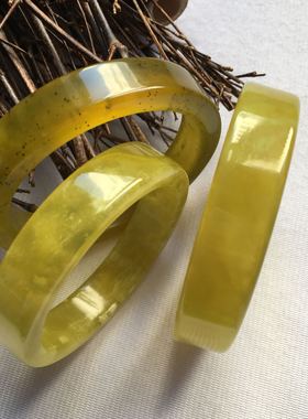 手镯天然正品岫玉黄金韩版朝鲜