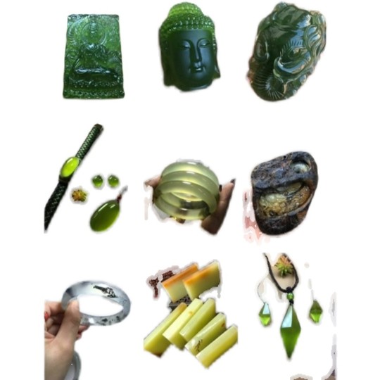 Natural Xiu jade Taobao transmisión en vivo enlace de disparo especial Pulsera de jade Xiuyan anillo colgante amarillo y blanco antiguo molino de río de jade