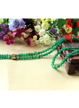 水晶泰国绿玛瑙时尚风饰品佛牌链