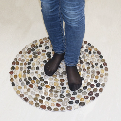 Натуральный массажер для ног, нескользящий коврик для ванной