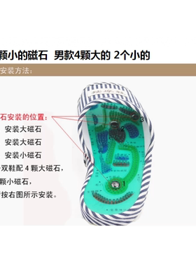 穴位磁疗按摩拖鞋男女防滑足疗鞋保健足底脚底鹅卵石按摩鞋春夏季