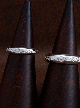 银戒指日本制正品18k点金太阳神