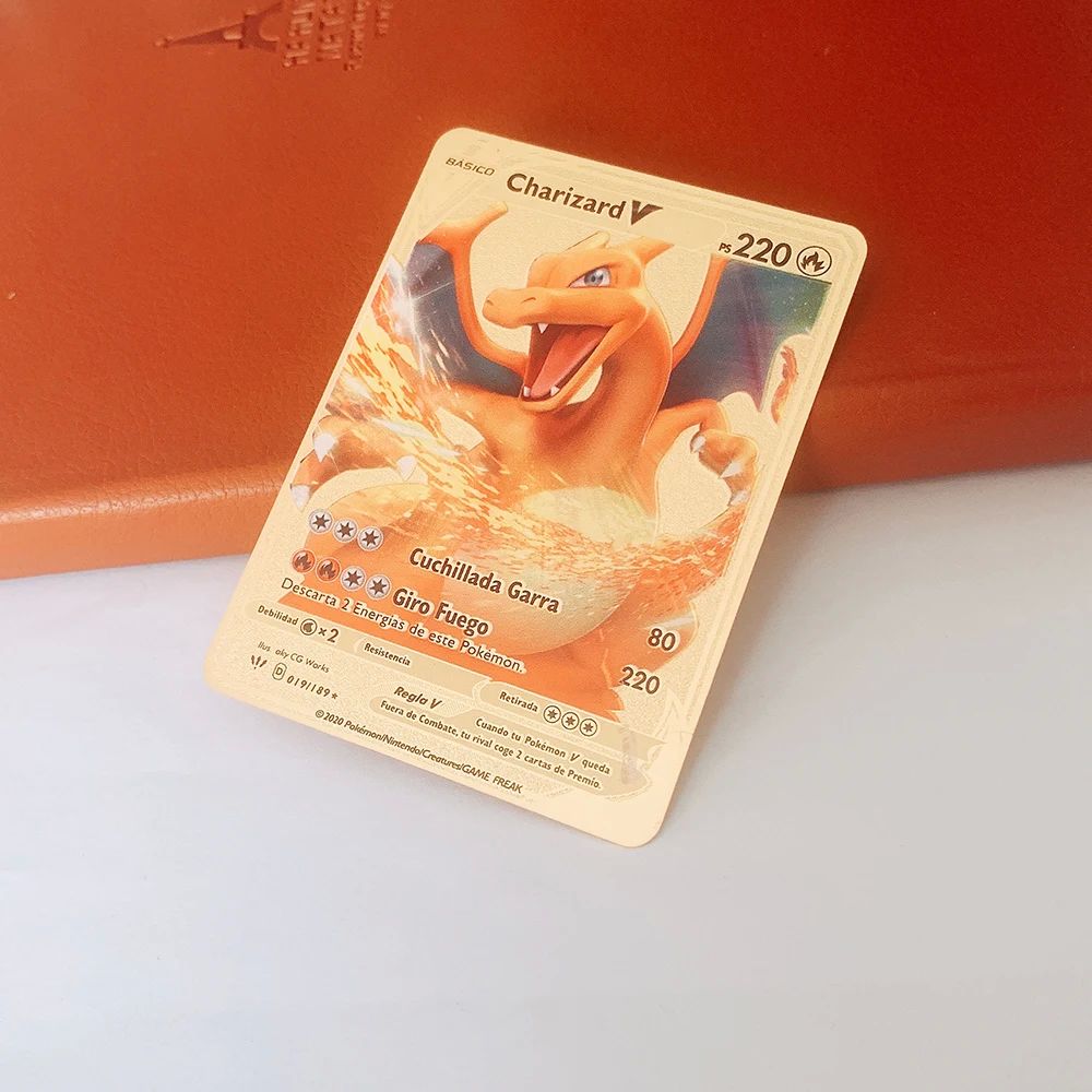 Cartas Pokemon Espa?ol Spanish Pokemon Metal Cards Vmax Char - 图2