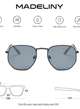 MADELINY Brand Sunglasses Women Mirror Retro Sun Glasses For