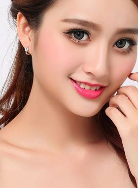 Baby Princess 925 Silver Butterfly Zirconia Small Hoop Earri