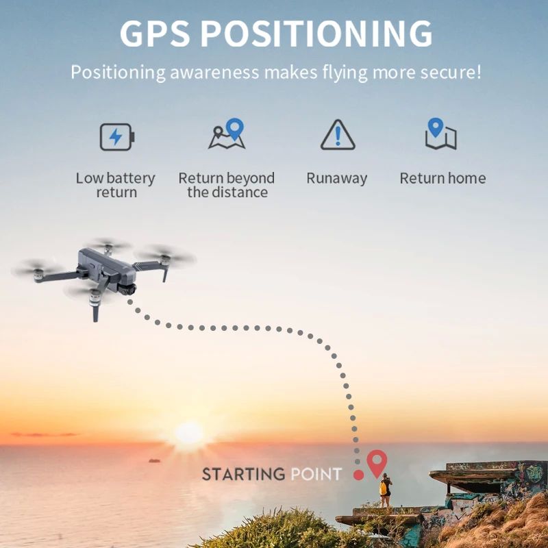 SJRC F11S 4K PRO Drone GPS 5G WiFi 2 Axis Gimbal  With HD Ca - 图2