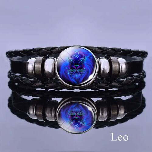 12 Zodiac Signs Constellation Charm Bracelet Men Women Fashi - 图3