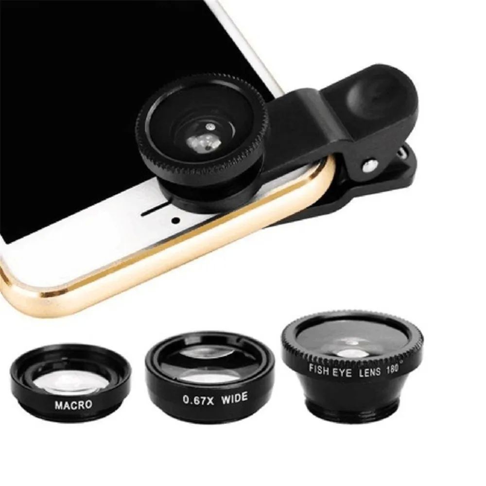 phone lens Fisheye 0.67x Wide Angle Zoom lens fish eye 6x ma - 图0